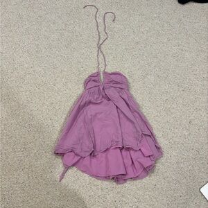 American Eagle Outfitters Purple Backless Dress